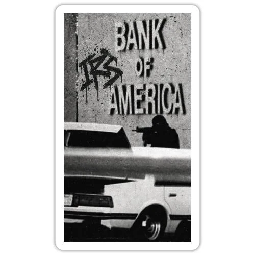 ANTI BANK IRS — Sticker Size S (4x 4)