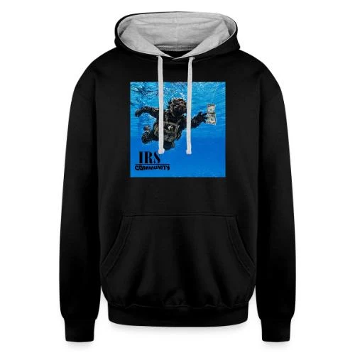 NEVERMIND — Unisex Contrast Hoodie